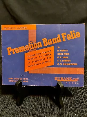 Vintage Sheet Music Book Promotion Band Folio Cornet Rubank Inc Copyright 1931 • $9