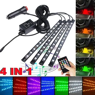 12V LED Strip Lights Car Interior - 36 Mood Footwell Dimmable Ambient... • $18.99