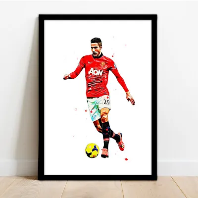 Manchester United - Robin Van Persie - Man Utd - Framed Print Poster Picture! • £15.99