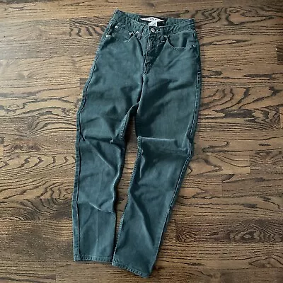 Vintage 90s Z Cavaricci Women’s Green High Rise Mom Tapered Pants Jeans 26x30.5 • $44