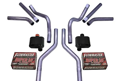 Chevy GMC C10 63-72 2.5  Dual Exhaust Kits Flowmaster Super 10 Side Exit • $479.99