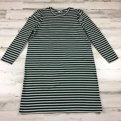 Boden Womens Dress Size 20 Long Sleeve Green White Stripe Casual Classic Preppy • $28.99