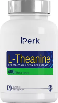 L-Theanine 400mg Per Serving 120 Capsules   Made In The UK In GMP FACILITIES • £9.89