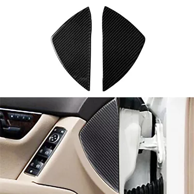 2Pcs For Mercedes-Benz C-CLASS W204 2007-2013 Carbon Fiber Interior Cover Trim • $16.37