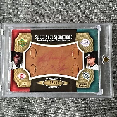 2005 UD Sweet Spot Signatures Dual Auto /10 Ken Griffey Jr Miguel Cabrera 🔥HTF • $499.99