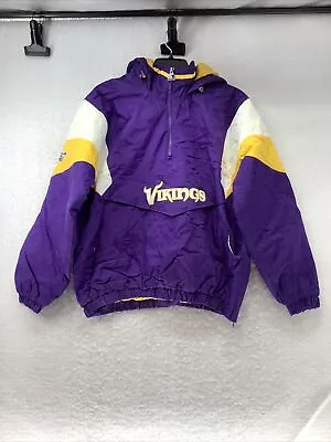 Starter Minnesota Vikings NFL Purple Puffer Jacket Adult Size Large • $79.99