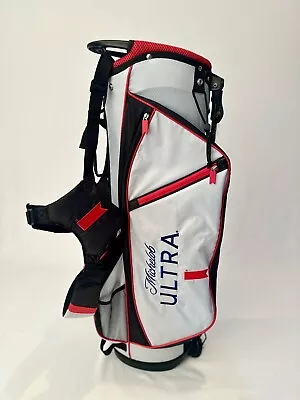 New Michelob Ultra Lightweight Golf Stand Carry Bag W Cover  Original Box • $170