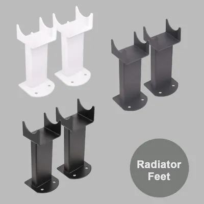 Floor Mounting Feet Support Legs Kits For Bathroom Oval Column Designer Radiator • £16.99