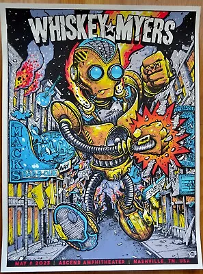 $125 • Buy Whiskey Myers Concert Poster 5/6/2023 Ascend Amphitheater Nashville Tn  # 81/200