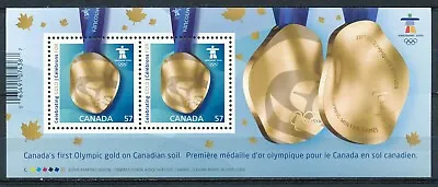 Canada - Vancouver Olympic Games MNH Sports Sheet Gold Medal (2010) #2371 • $1.49