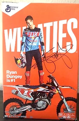 Ryan Dungey #5 Autographed Wheaties Box~ktm~red Bull~fox~ 450sx/mx Racing ~ New • $685