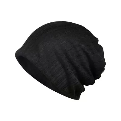 Mens Summer Breathable Slouch Beanie Thin Stretch Cap Skullcap Hat Headwear New • $9.54