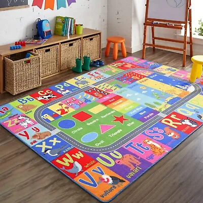 HOMORE Kids Educational Rug Kids Collection Area Rug For Learning Alphabet ... • $80.09