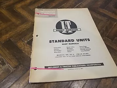 Tractor I&T SU-2 Standard Units Specification Manual Farmall John Deere Case Etc • $15