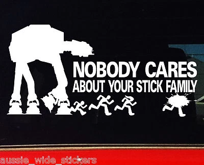 Funny Aussie BNS Camping Fishing Car 4x4 Ute Stickers STAR WARS MY FAMILY • $6.90