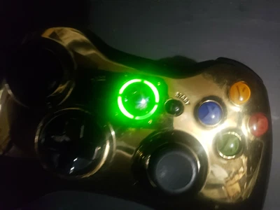$26.90 • Buy Xbox 360 Gold Chrome Series Special Edition Controller - Tested - Works Great!!