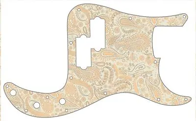 P Bass Pickguard Scratchplate Fender 13 Hole Guitar Pick Guard Paisley CR-CR • $66.33