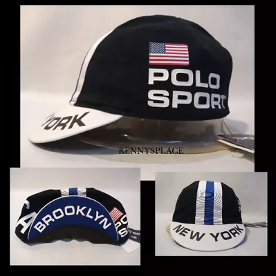 $50.13 • Buy POLO SPORT Cycling Cap New York Brooklyn *BNWT* S-M/L-XL Cotton RRP;£129