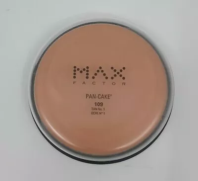 Max Factor Pancake/Pan-cake #109 (Tan No. 1) Made In U.S.A. Water-activated • $229