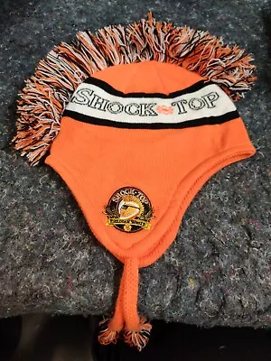 Shock Top Mohawk Knit Beanie Adult One Size Preowned Nice Condition 🌹 • $10.95