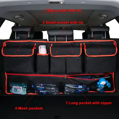 107x52cm Large Capacity Car Trunk Organizer Backseat Storage Bag Universal Parts • $31.40
