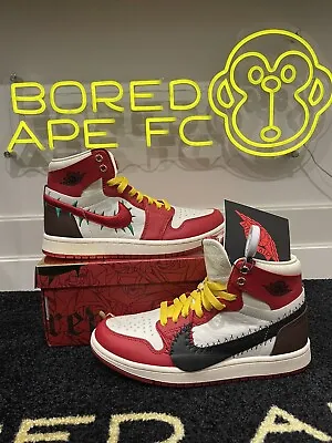 Teyana Taylor Nike WMNS Air Jordan 1 Zoom CMFT 2 Gym Red FJ0604-601 (W)US 7 • $450