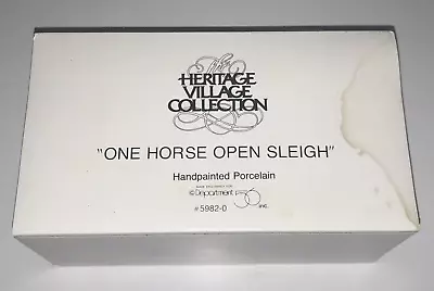 Department 56 Heritage Village Collection One Horse Open Sleigh 5982-0 AS-IS • $7.95