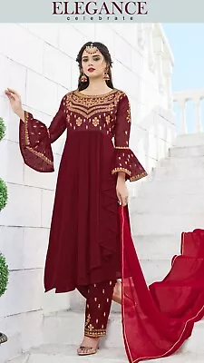 Eid Dress Indian Pakistani Salwar Kameez For Wedding Party Dress Bollywood Suit • £22