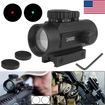 1x40 Tactical Optics Red Green Dot Sight Scope Picatinny 11mm /20mm Rail Mount • $15.80