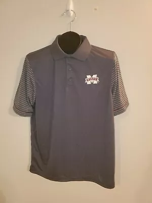 Mississippi State University Gray Sz M Polo Shirt NEW NWOT    SPT411 • $17.97