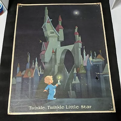Vtg 1930-1940s Twinkle Twinkle Little Star Print 15  By 12   Vernon Grant RARE • $12.95