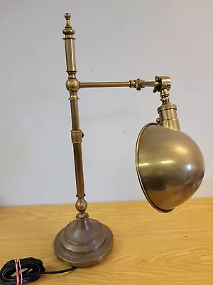 Vintag Robert Abbey Brass Articulated Swing Arm Reading Pharmacy Table/Desk Lamp • $49.99