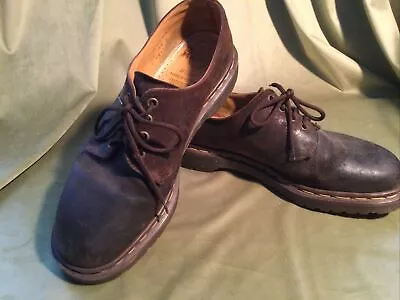 DR MARTENS DK BROWN LEATHER SHOES  MADE IN ENGLAND VTG Size 9 • $17.99