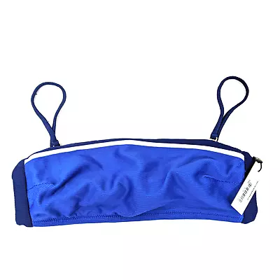 VITAMIN A Mila-Luciana Blue Bandeau Bikini Top • $26.66