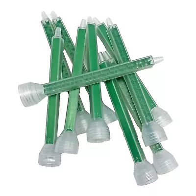 Pack Of 10 Plastic Green Static Mixing Nozzles For Silicone Adhesive • $18.98