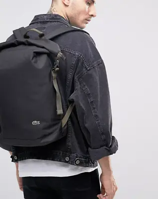 Lacoste Incense Roll Backpack NH2887PO-000 Black • £119.75