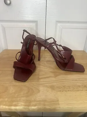 Michael Antonio Burgundy Heels Size 7.5 • $15