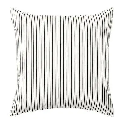 £9.99 • Buy Ikea INGALILL Cushion Cover White Dark Gray Stripe 50x50cm,