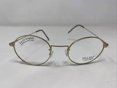 Marcolin Village Italy 49 (6397) COL.GSO 45-20-140 Gold Eyeglasses Frame QJ79 • $55