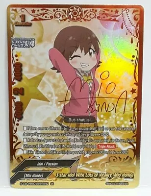 Buddyfight 3-star Idol With Lots Of Vitality Mio Honda S-UB-C03/IR003EN IR • $18.99