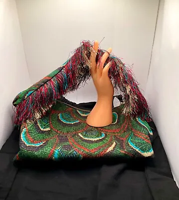 Dries Van Noten Handbag Peacock NEW With Dust Bag • $195