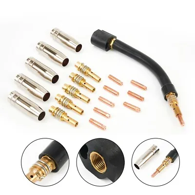 Professional 21PCS Air Cooled Mig Mag Welding Torch Kit With Gas Nozzle • £20.72