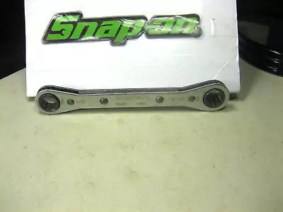 SNAP-ON    R1618C    Double Box End Ratcheting Wrench       1/2 -9/16      12-PT • $11.15