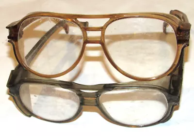 2 Vtg Used Z87 American Optical Ao Safety Glasses! Clear/plastic Frame/scratches • $29.99