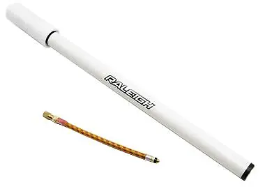 £10.99 • Buy 15  White Raleigh Bike Pump Traditional Type With Dual Connector All Valve New