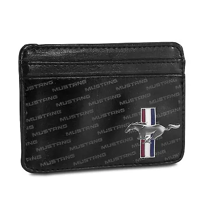 Ford Mustang Pattern Synthetic Leather Credit Cards Weekend Wallet • $17.99