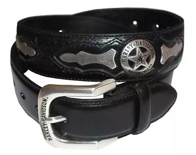 Harley-Davidson Mens Deputy Leather Belt HDMBT10006 • $69.95