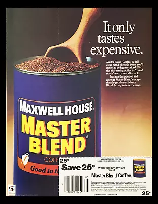 1984 Maxwell House Master Blend Coffee Circular Coupon Advertisement • $17.95