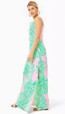 Euc Lilly Pulitzer Size 10 Carlotta Maxi Dress *mandevilla Baby* $248 • $148