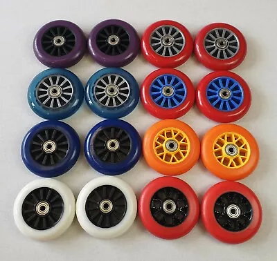 Blazer Pro / MGP / Yak 100mm Stunt Scooter Wheels - Pair + Bearings - New • £6.95